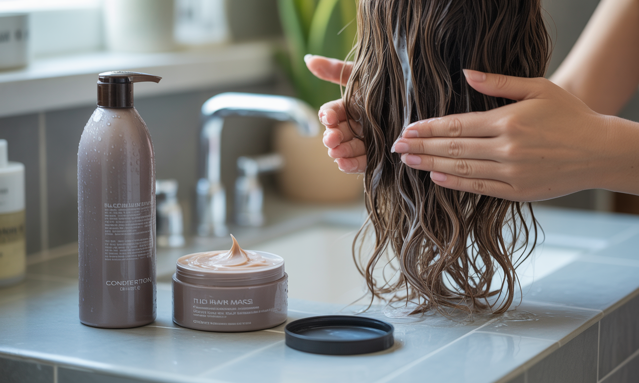 découvrez dans quel ordre utiliser l'après-shampoing et le masque capillaire, et apprenez à choisir le produit adapté pour des cheveux nourris et brillants.
