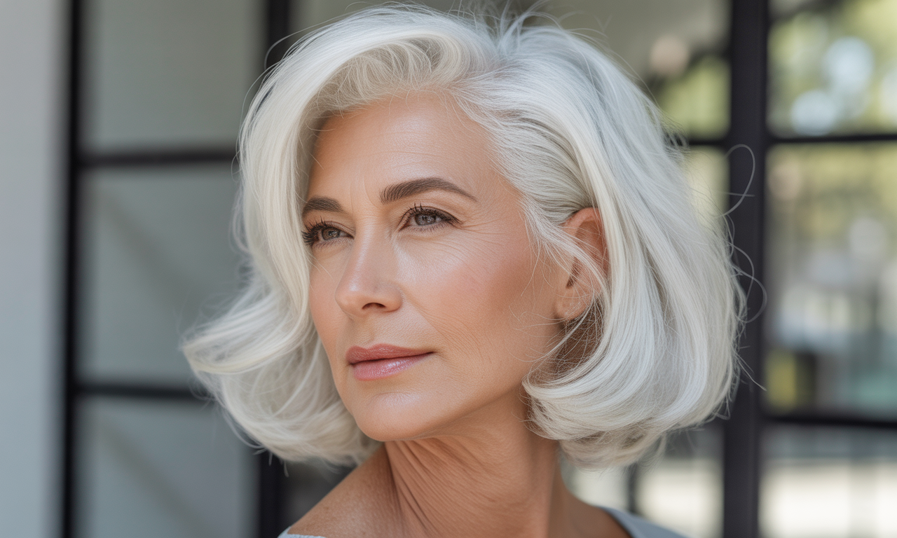 découvrez des idées de coupes tendances pour sublimer vos cheveux blancs après 60 ans et révéler votre beauté naturelle avec élégance.