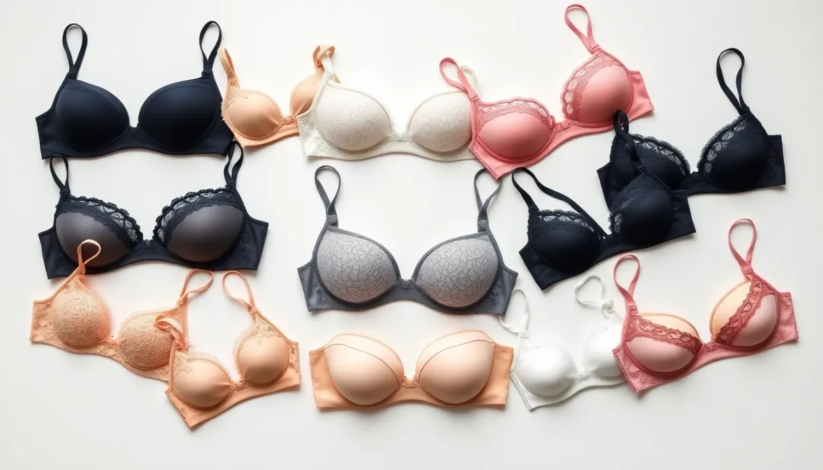 Gamme de soutiens-gorges ampliforme et push-up présentés selon les différentes gammes de prix