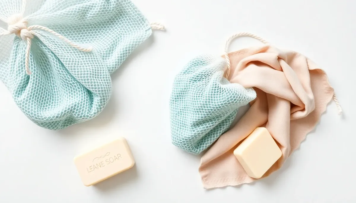 Composition de produits de lavage doux et accessoires pour l'entretien des culottes menstruelles