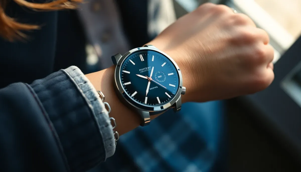 Montre Oyster Perpetual portée au poignet en lumière naturelle montrant son style accessible et contemporain