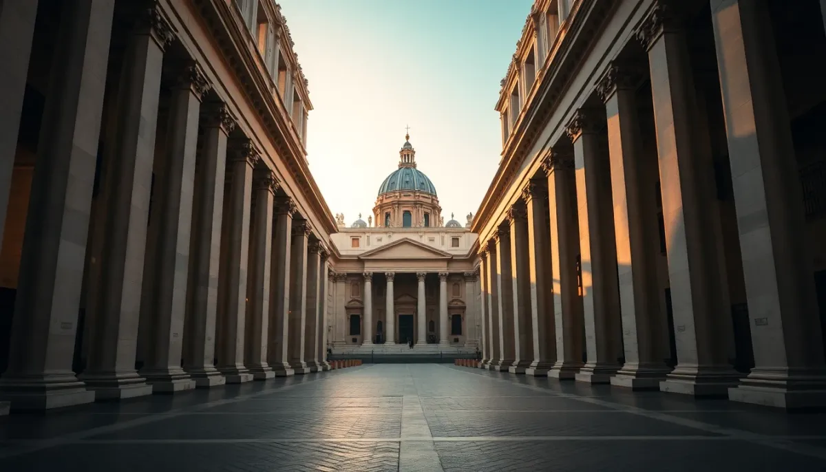 Basilique Saint-Pierre au Vatican, symbole du siège papal et de l'autorité spirituelle