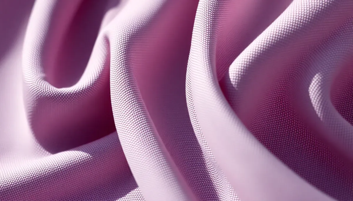 Gros plan sur les textures et matières de maillots de bain haut de gamme, montrant nylon élasthanne et microfibre