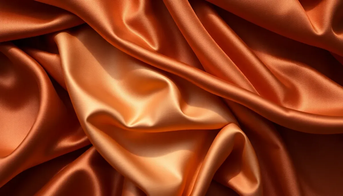 Détail des différentes matières de robes de soirée (velours, satin, mousseline) montrant les textures et brillances