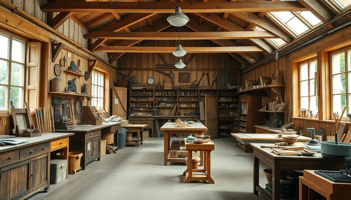 Atelier français traditionnel de fabrication artisanale de luxe