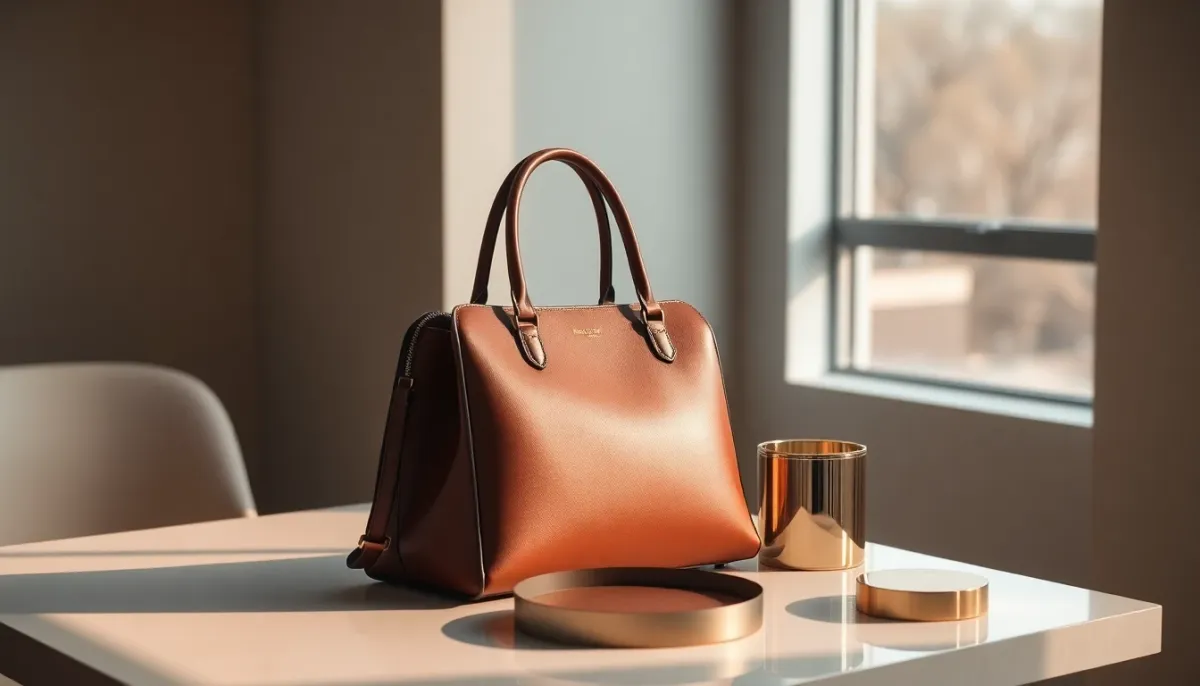 Sac de luxe investissement présenté dans un contexte élégant et minimaliste