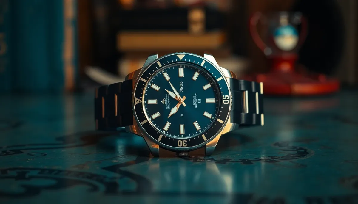 Montre de plongée SKX007 en vue trois-quarts montrant le design intemporel du boîtier coussin et la lunette rotative