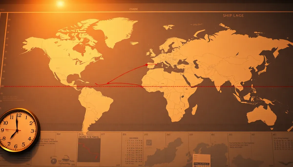 Visualisation des délais de livraison internationaux depuis Hong Kong vers la France
