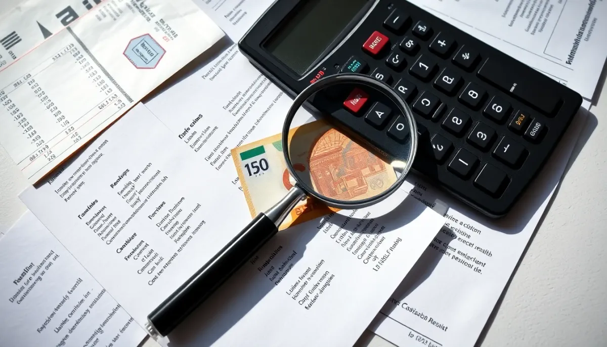 Illustration des frais cachés et du calcul réel du budget lors d'une commande internationale